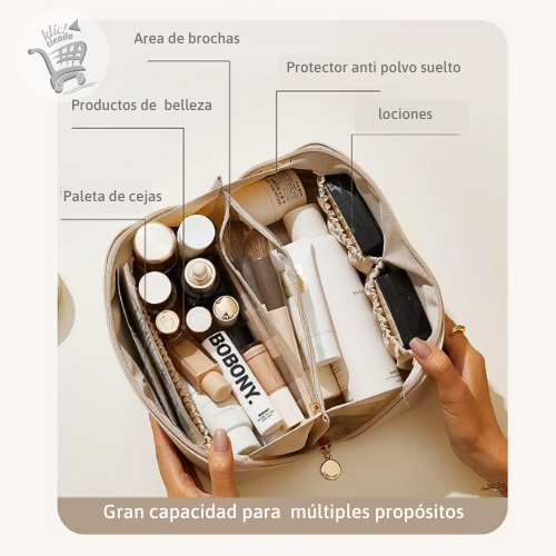 NECESER DE VIAJE COLOR BEIGE
